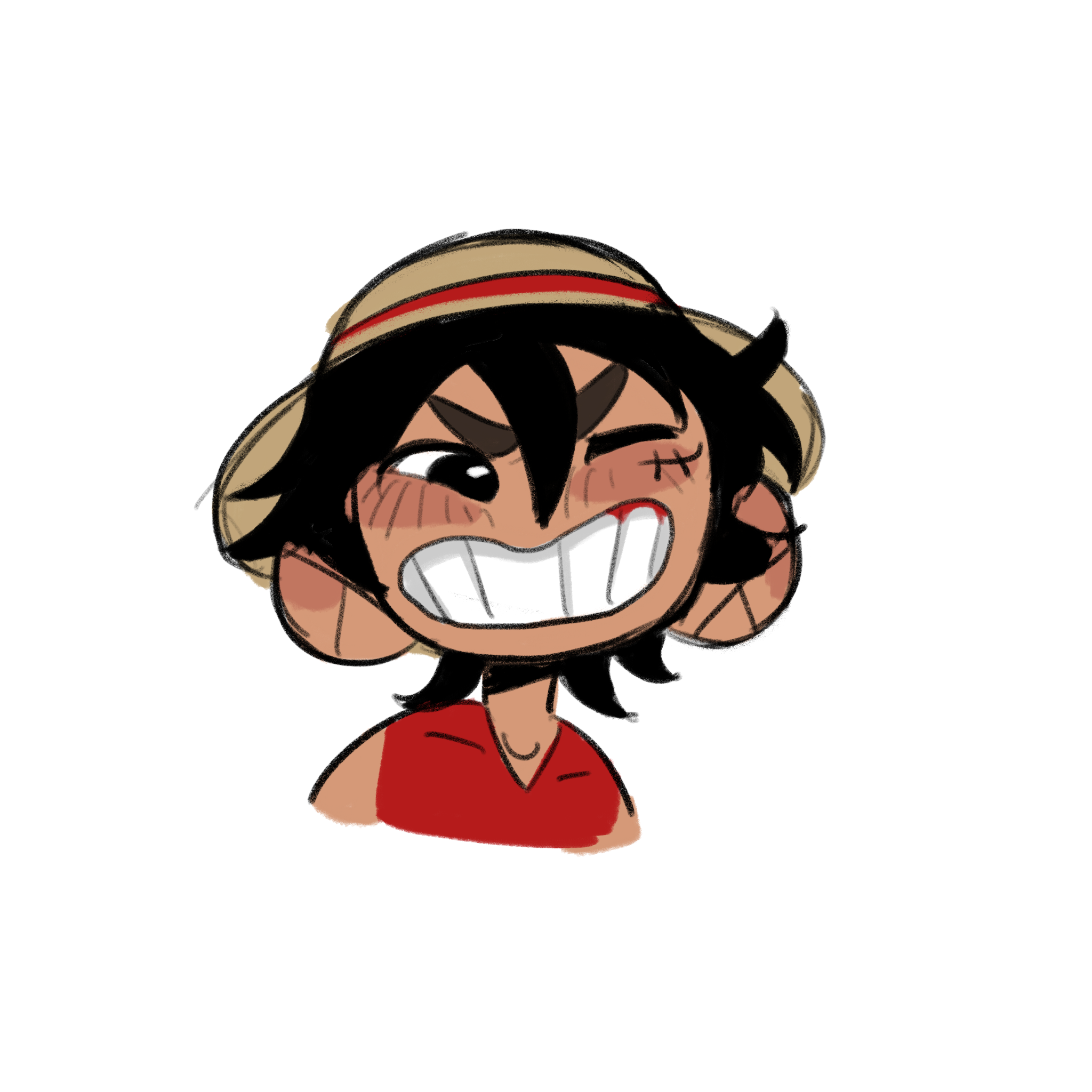 Luffy Wink Sticker